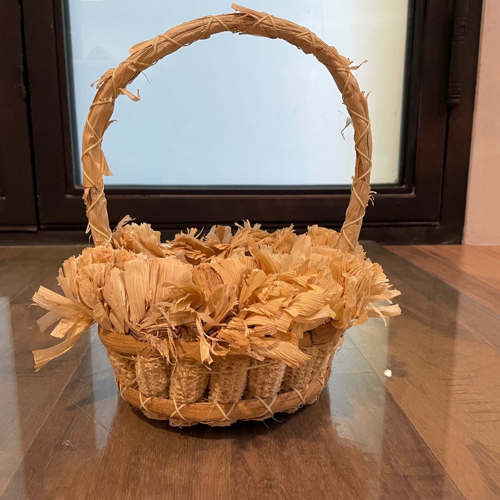 New Corn Cob Fall Decoration Basket